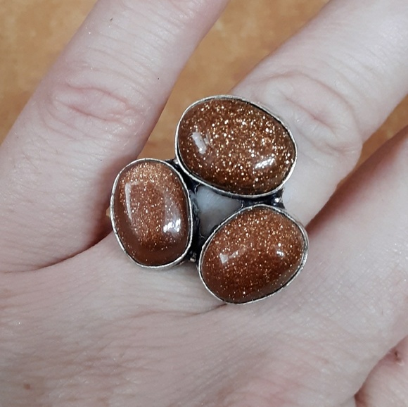 New Sunstone Sunsitara 925 Silver Ring. - Picture 2 of 8